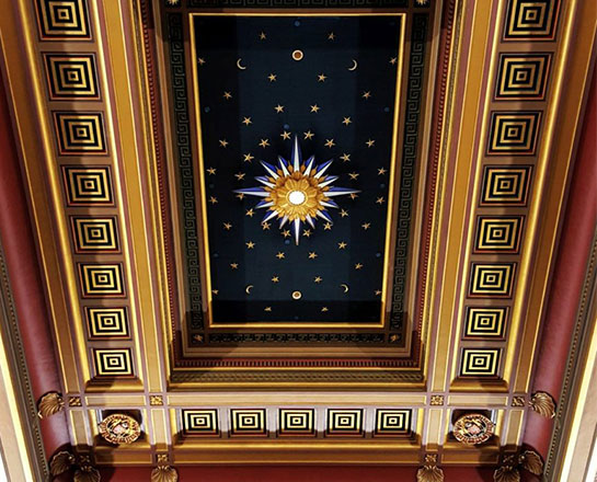 Masonic Lodge Ceiling